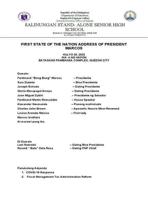 meeting agenda example tagalog|Katitikan ng Pulong .
